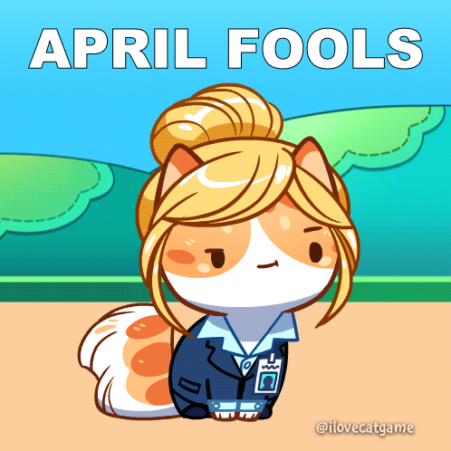 Happy April Fools Day Cat In Disguise GIF
