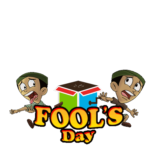 Happy April Fools Day Chhota Bheem Twins GIF