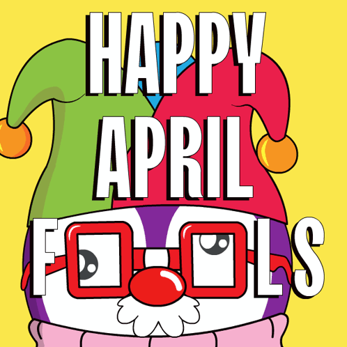 Happy April Fools Day Cute Joker GIF