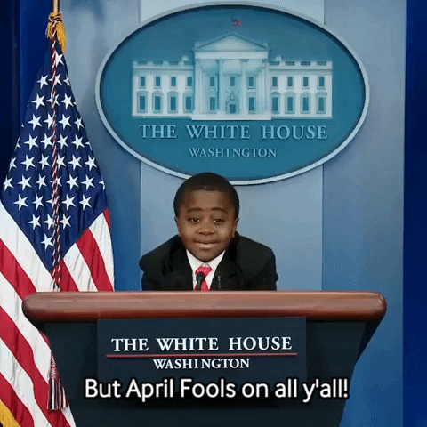 Happy April Fools Day Kid As President GIF