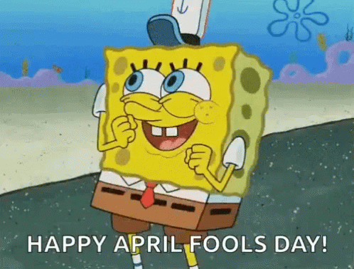 Happy April Fools Day Spongebob Squarepants GIF