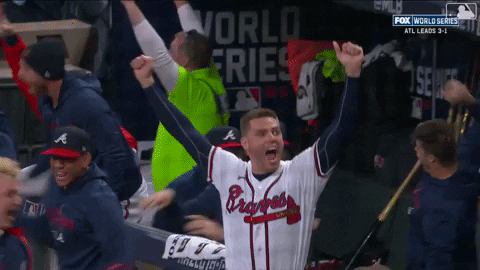 Happy Atlanta Braves Freddie Freeman GIF