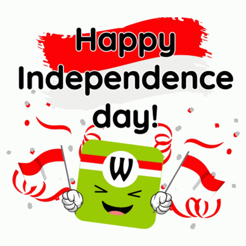 Happy August Independence Day Celebration GIF