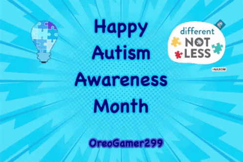 Happy Autism Awareness Month Graphics Design GIF