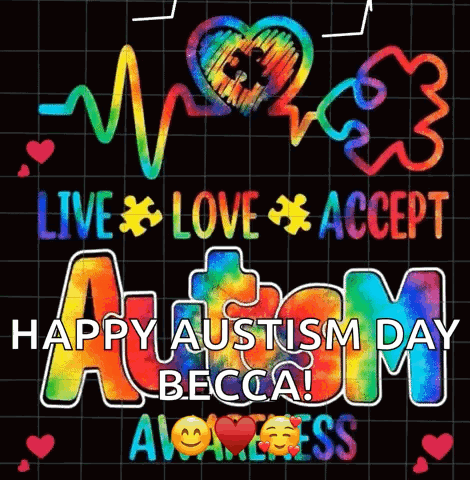 Happy Autism Day Becca Poster