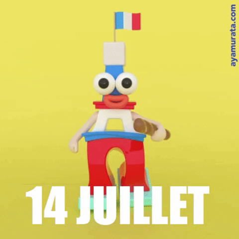 Happy Bastille Day July !4 Celebration GIF