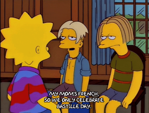 Happy Bastille Day The Simpsons Scene GIF