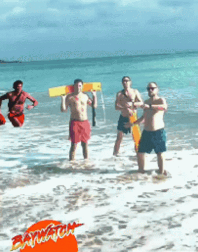 Happy Baywatch Birthday Beach GIF