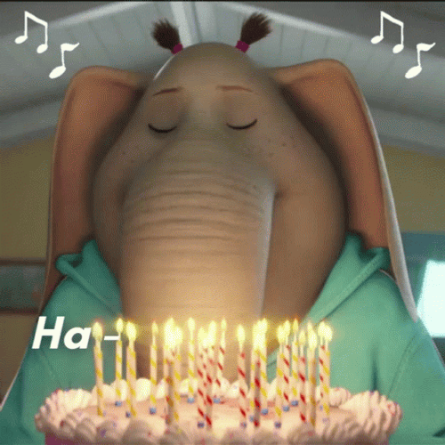 Happy Bday Singing Meena GIF