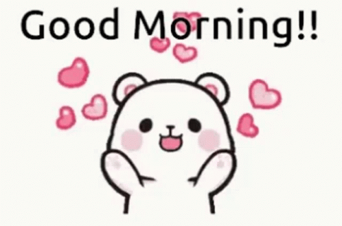 Happy Bear Good Morning Hugs GIF