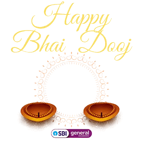 Happy Bhai Dooj Poster with Candle