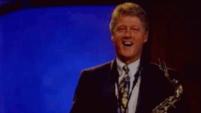 Happy Bill Clinton GIF