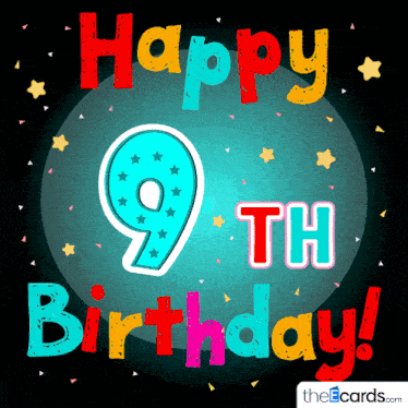 Happy Birthday 9 Happy 9th Birthday Gif GIF