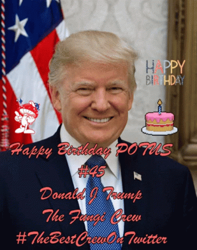 Happy Birthday America Donald Trump GIF