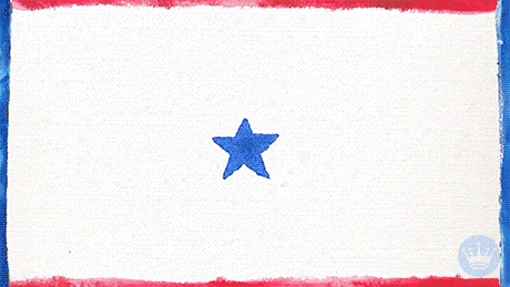 Happy Birthday America Fireworks Show Animation GIF