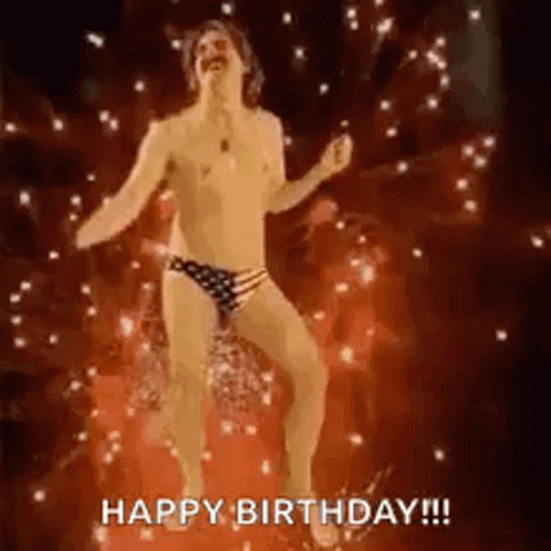 Happy Birthday America Funny Fireworks Dance GIF