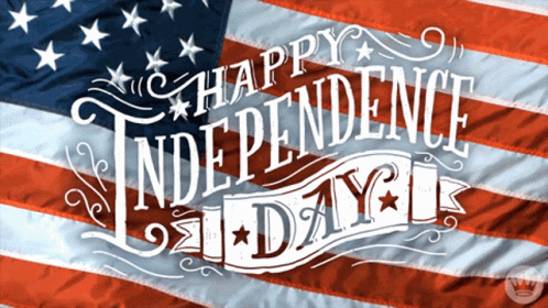 Happy Birthday America Independence Day Graphics Arts GIF