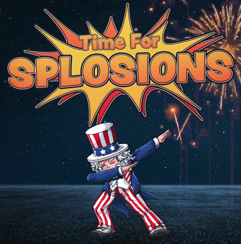 Happy Birthday America Uncle Sam Dab Dance GIF
