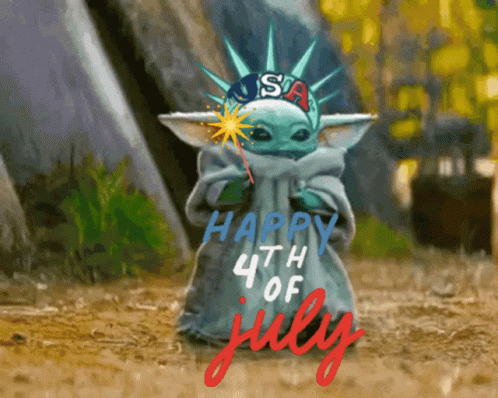 Happy Birthday America Yoda Star Wars GIF