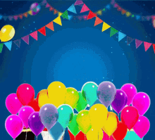 Happy Birthday Animated Balloon Party GIF