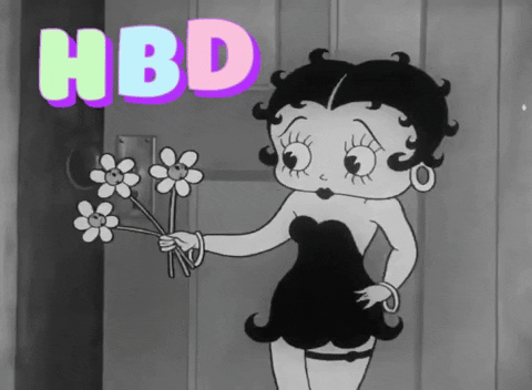 Happy Birthday Animated Betty Boop GIF
