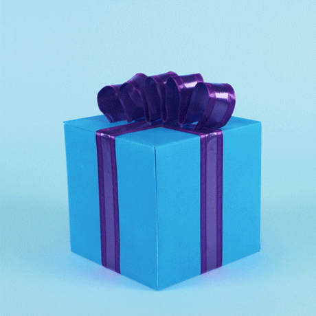 Happy Birthday Animated Gift Box Heart GIF