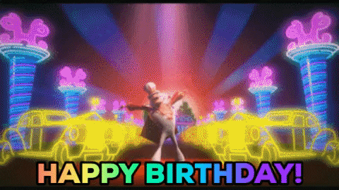 Happy Birthday Animated Heartfelt Singing GIF