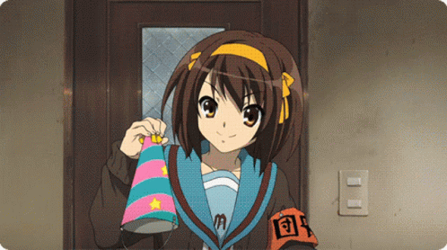 Happy Birthday Anime Haruhi Suzumiya GIF
