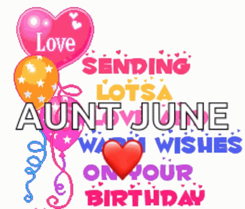 Happy Birthday Aunt Greetings GIF