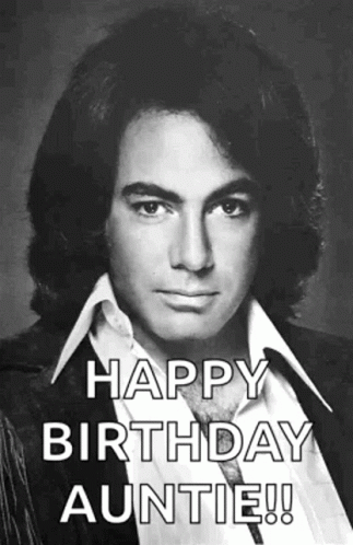 Happy Birthday Auntie Wink Vintage Actor GIF