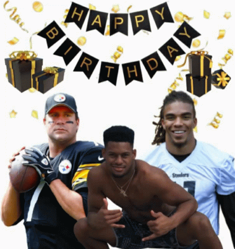 Happy Birthday Banner Surrounded By Gifts And Confetti GIF