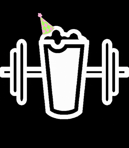 Happy Birthday Beer Glass Party Hat GIF