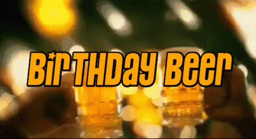 Happy Birthday Beer Glasses Cheers GIF