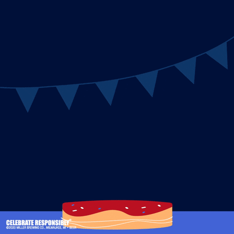 Happy Birthday Beer Topper Animation GIF