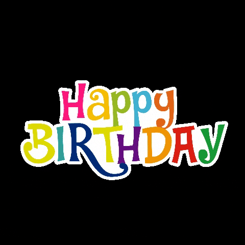 Happy Birthday Best Dancing Text Design GIF