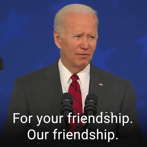 Happy Birthday Bestie Joe Biden Friendship Speech GIF