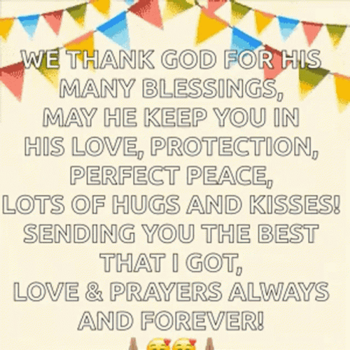 Happy Birthday Blessings Balloon Pooping GIF