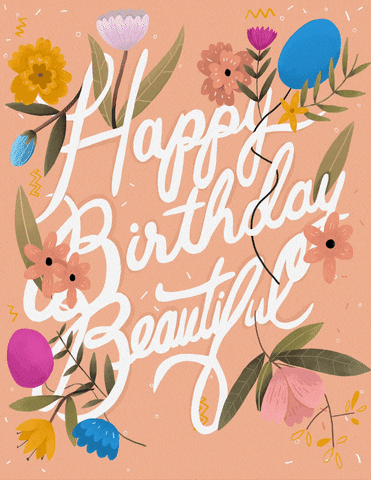 Happy Birthday Blessings Balloons Flying GIF