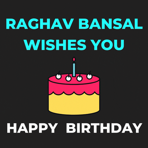 Happy Birthday Blessings With Cake Explode Effect GIF