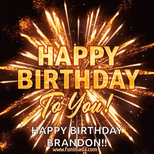 Happy Birthday Brandon Fireworks
