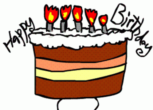 Happy Birthday Bro Dancing Cake GIF