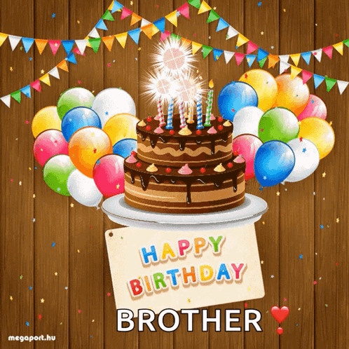 Happy Birthday Brother Card