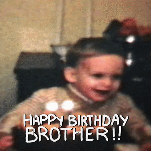 Happy Birthday Brother Funny Baby Cake GIF