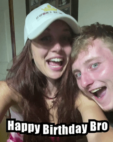 Happy Birthday Brother Funny Bro Hand Sign GIF