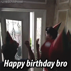 Happy Birthday Brother Funny Dancing Group GIF