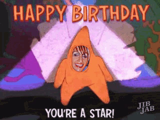 Happy Birthday Brother Funny Starfish Dance GIF