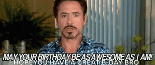 Happy Birthday Brother In Law Robert Downey Jr GIF