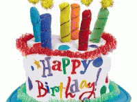 Happy Birthday Cake With Candles