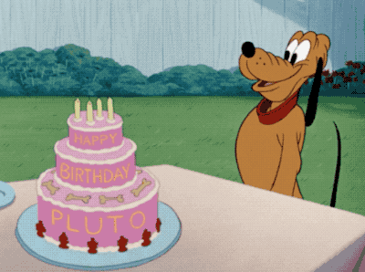 Happy Birthday Cake With Pluto