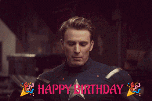 Happy Birthday Captain America Chris Evans GIF